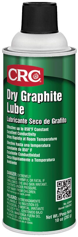 CRC® 03094 Extremely Flammable Dry Film Graphite Lubricant, 16 oz Aerosol Can, Liquid Form, Black, 0.66
